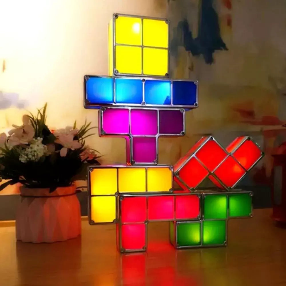 LED-Lampe in bunten Formen