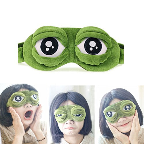 Augenmaske zum Schlafen – interessanter Frosch