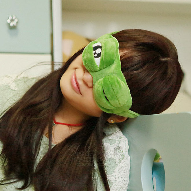 Augenmaske zum Schlafen – interessanter Frosch