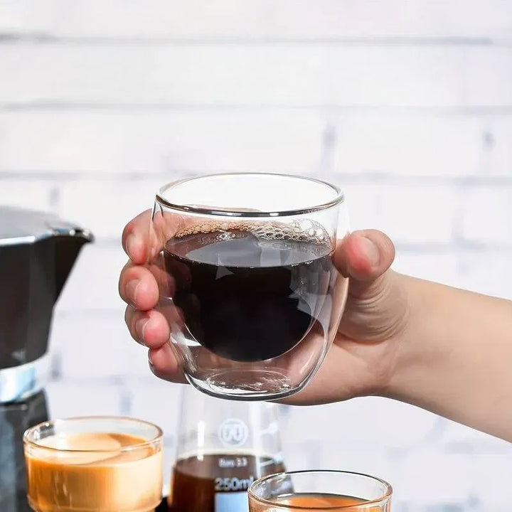 Doppelwandiges Kaffeeglas 150 ml