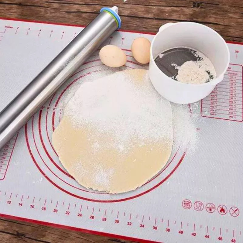 Teigbrett mit verstellbarem Nudelholz, Küchen-Geschenkset