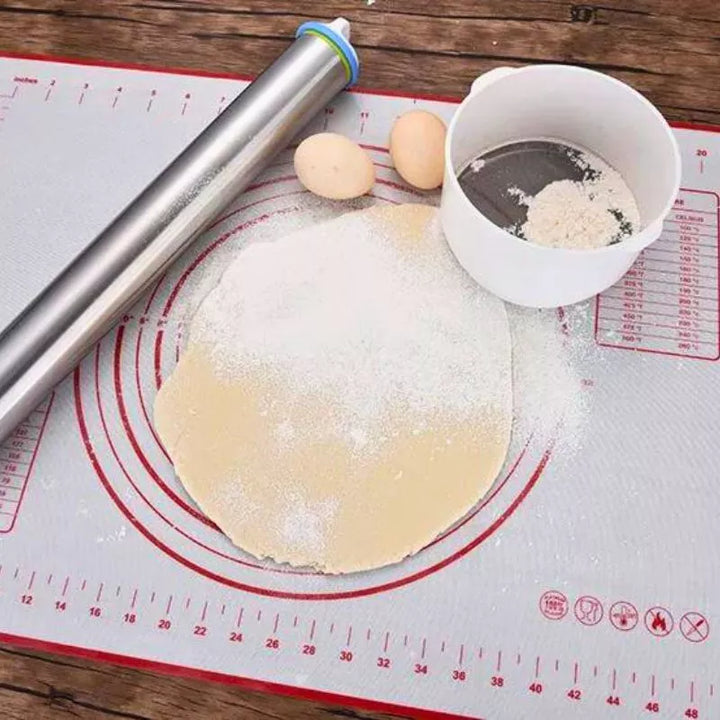 Teigbrett mit verstellbarem Nudelholz, Küchen-Geschenkset