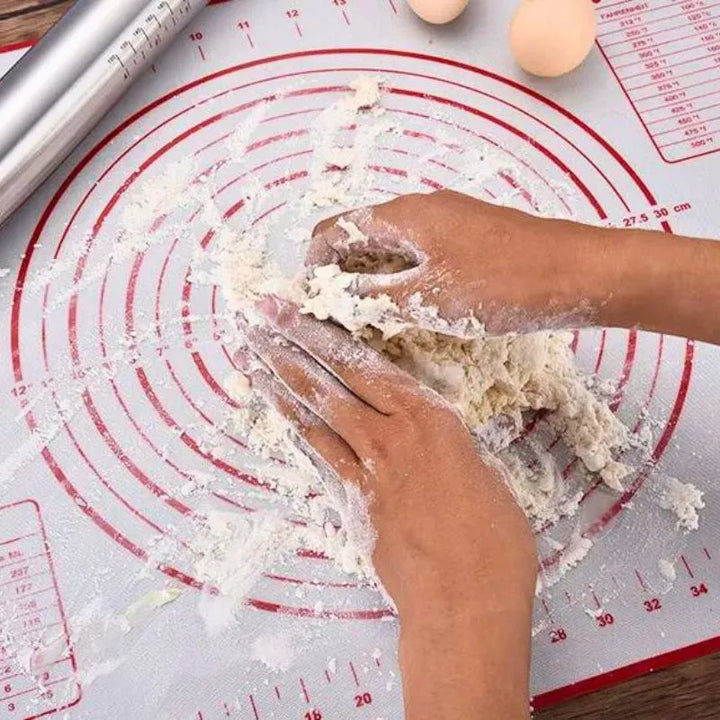 Teigbrett mit verstellbarem Nudelholz, Küchen-Geschenkset