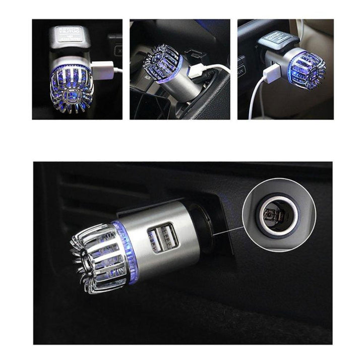 Auto-Luftreiniger mit Dual-Port-USB-Ladegerät