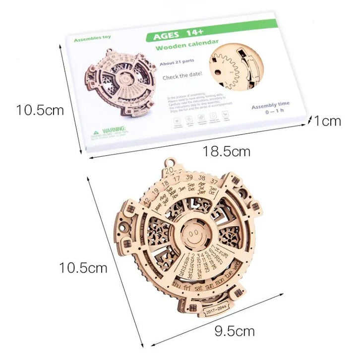 3D Holzpuzzle Kalender 21 Teile