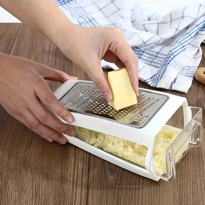 Doppelreibe mit Auffangbehälter