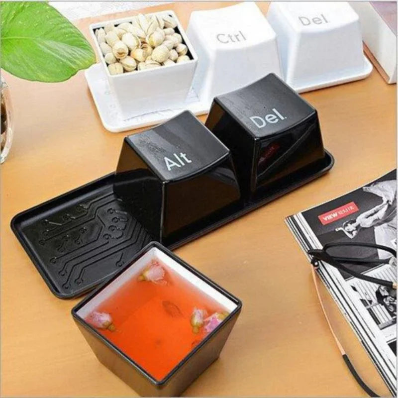 3er Set Schüsseln lustige Schlüssel Strg Alt Entf