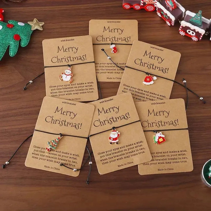 Set mit 6 Weihnachtsarmbändern