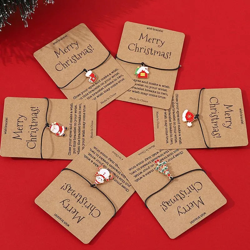 Set mit 6 Weihnachtsarmbändern