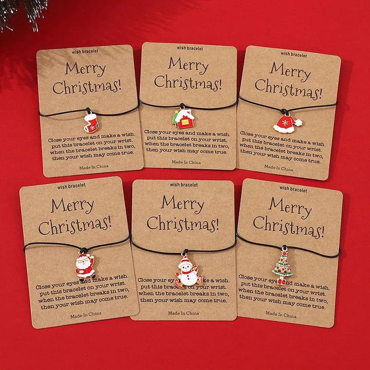 Set mit 6 Weihnachtsarmbändern