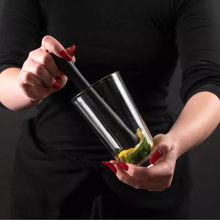 Mixology Cocktail-Shaker-Geschenkset mit 11 Zubehörteilen, 750 ml, Schwarz
