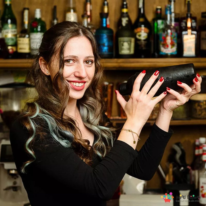 Mixology Cocktail-Shaker-Geschenkset mit 11 Zubehörteilen, 750 ml, Schwarz