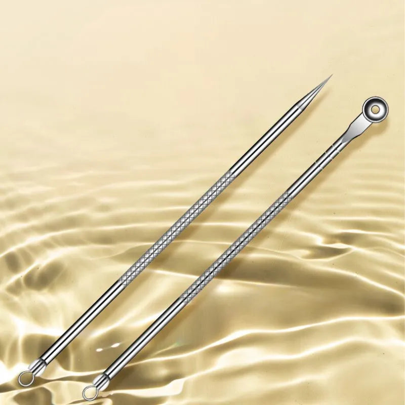 Ein Set von Werkzeugen zum Entfernen von Mitessern und Akne