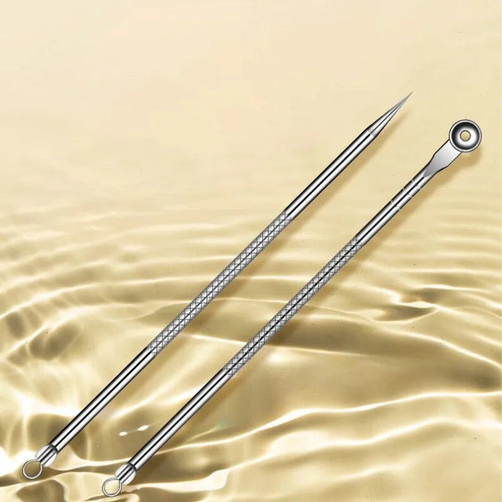 Ein Set von Werkzeugen zum Entfernen von Mitessern und Akne