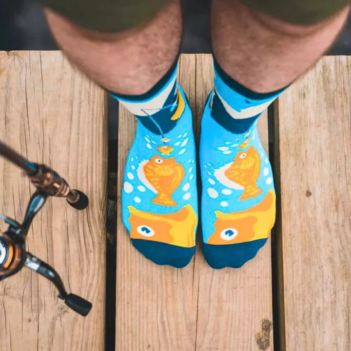 Lustige Angelsocken Auf die Größe kommt es an
