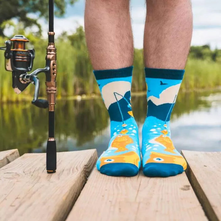 Lustige Angelsocken Auf die Größe kommt es an