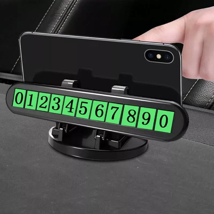 Autohalterung mit Parknummernanzeige