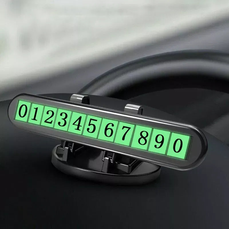 Autohalterung mit Parknummernanzeige