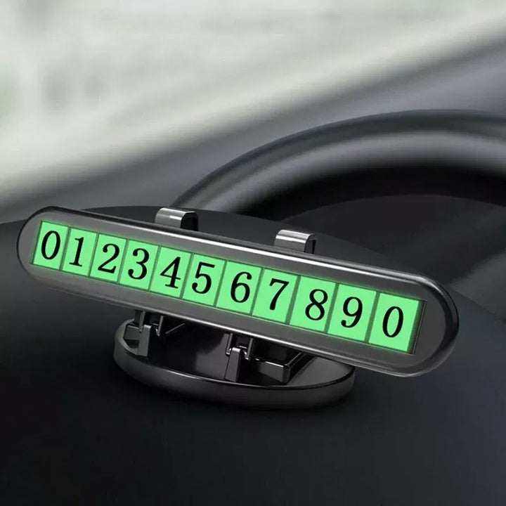 Autohalterung mit Parknummernanzeige