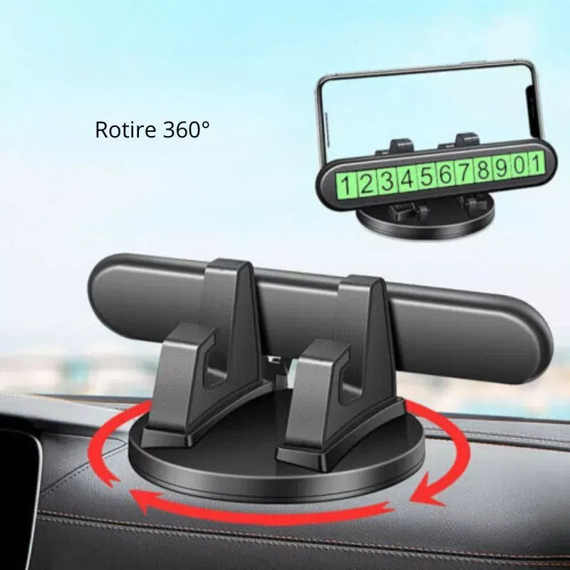 Autohalterung mit Parknummernanzeige