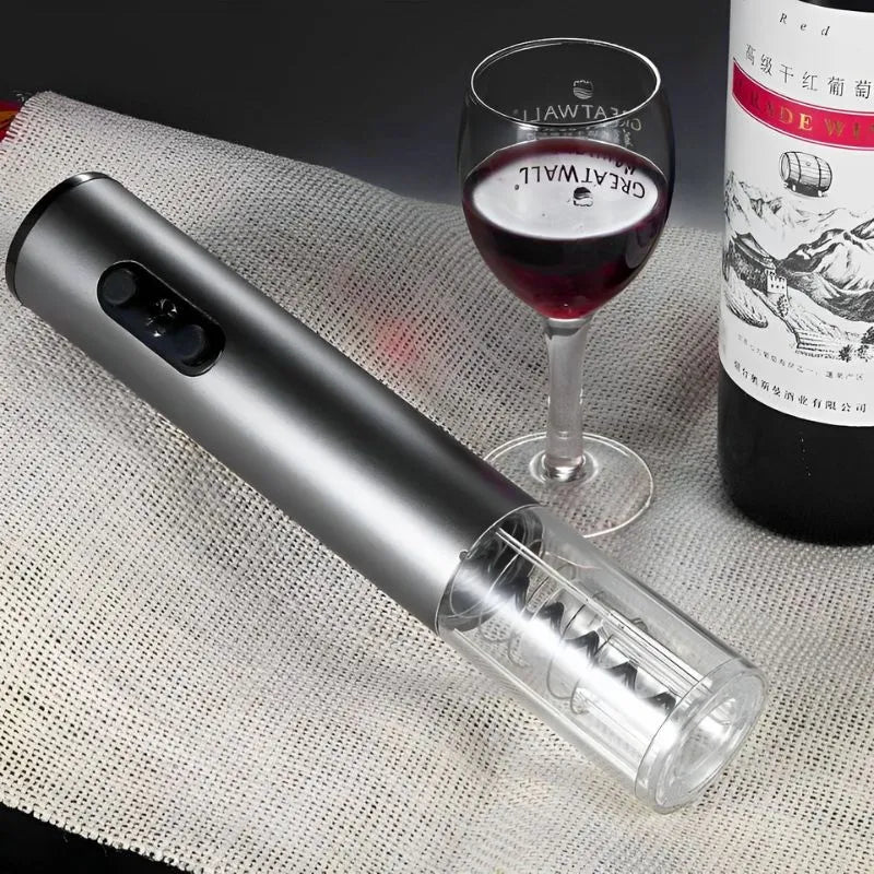 Elektrischer Korkenzieher mit Weinzubehör, 4er-Set