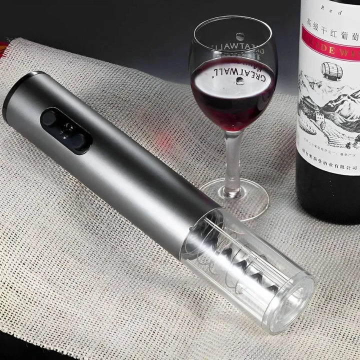 Elektrischer Korkenzieher mit Weinzubehör, 4er-Set